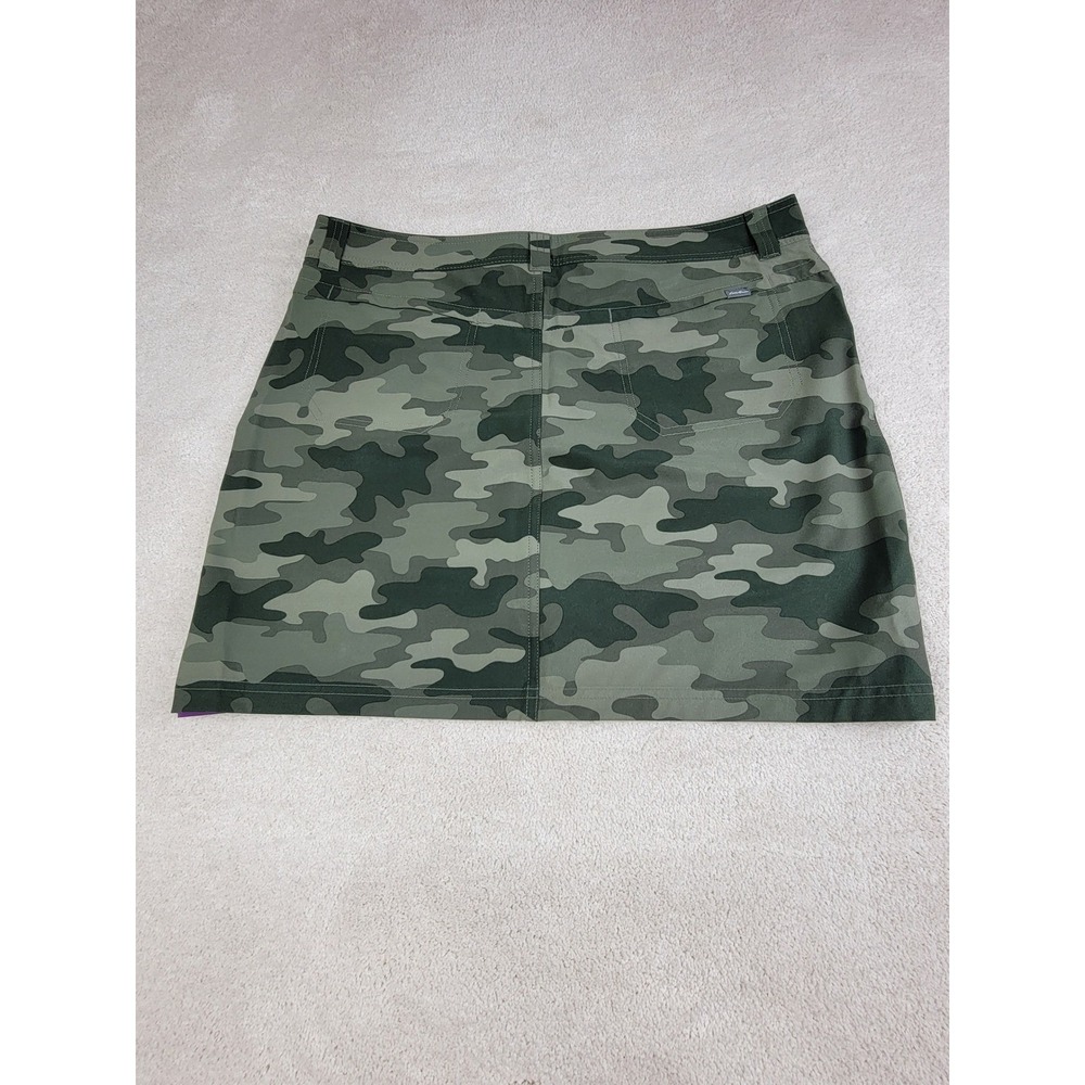 Eddie Bauer NEW Women 14 Green Camo Adventurer 2.0 Active Gorpcore Hiking Skort - Picture 3 of 13